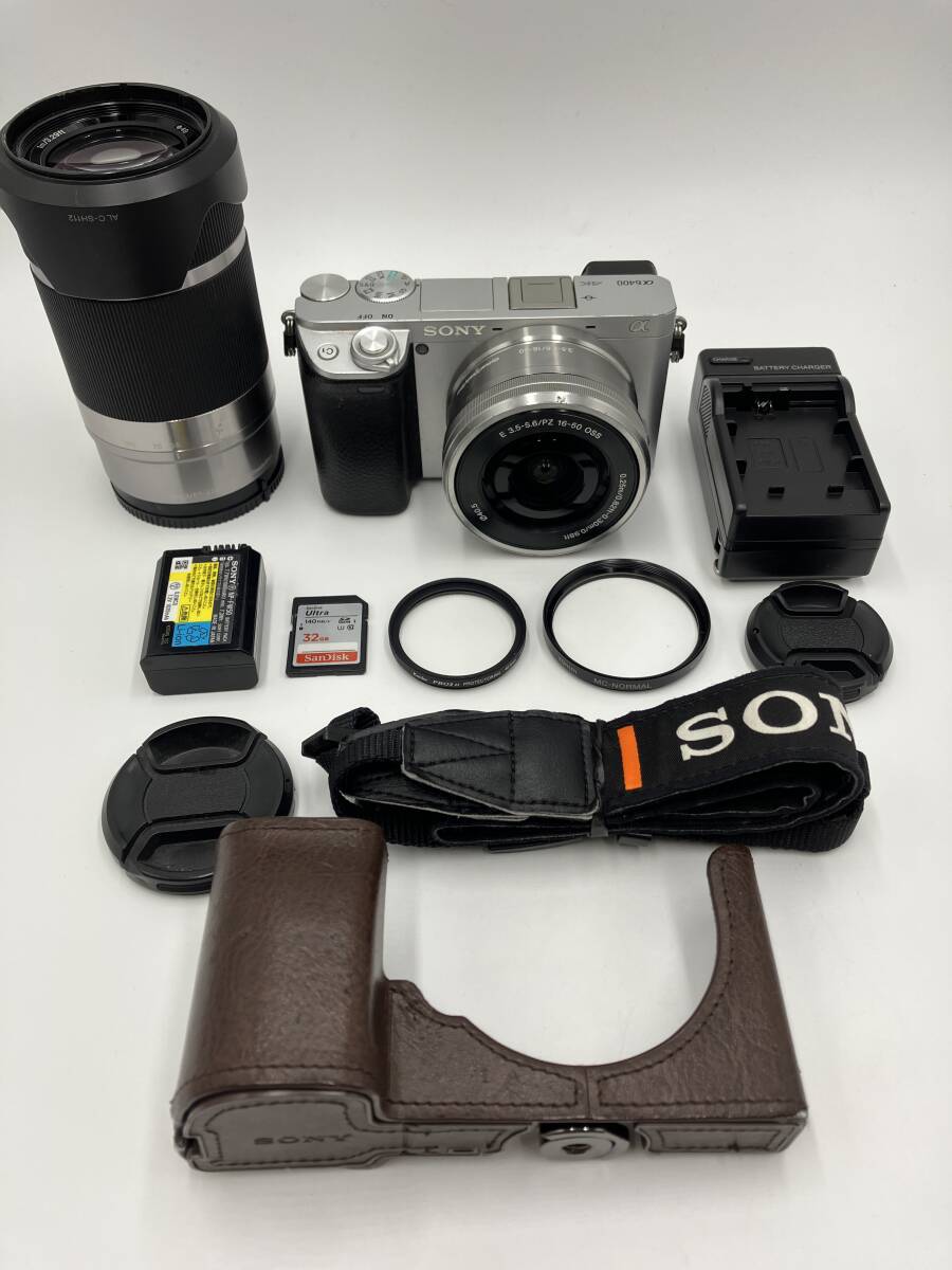 【動作確認済】SONY α6400 ダブルレンズキット
