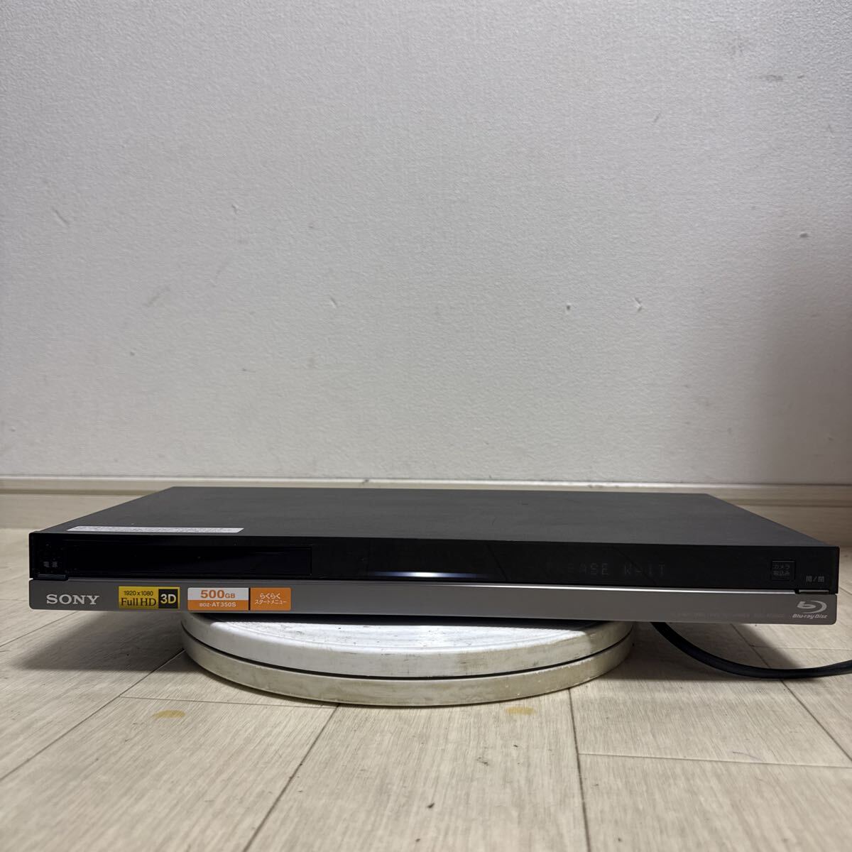 SONY ブルーレイディスクレコーダーBDZ-AT350S 12年製 通電確認のみ