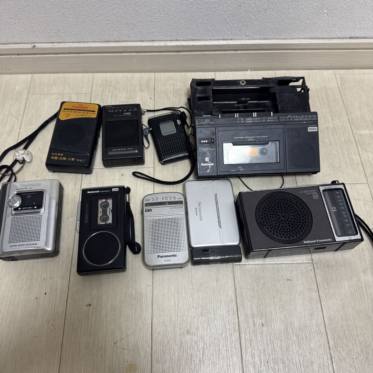 Panasonic ナショナル ラジオ カセットプレーヤーまとめ売り9個