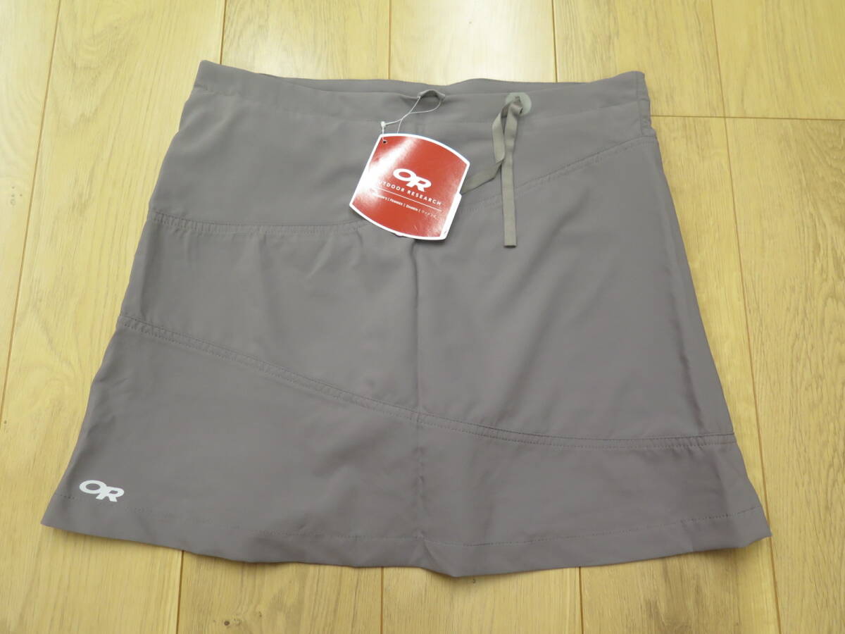 未使用タグ付き　アウトドアリサーチ　エクスプレッサ　スコート（インナーパンツ付きスカート）　サイズ：6（M～L相当）　ピューター