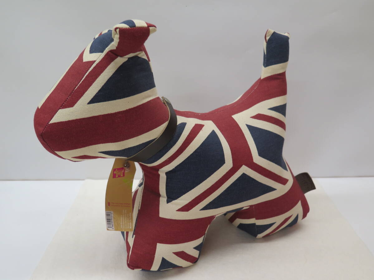 WISH　dog doorstop　ユニオンジャック柄　スコティッシュテリア　ドアストッパー　キャンバス地