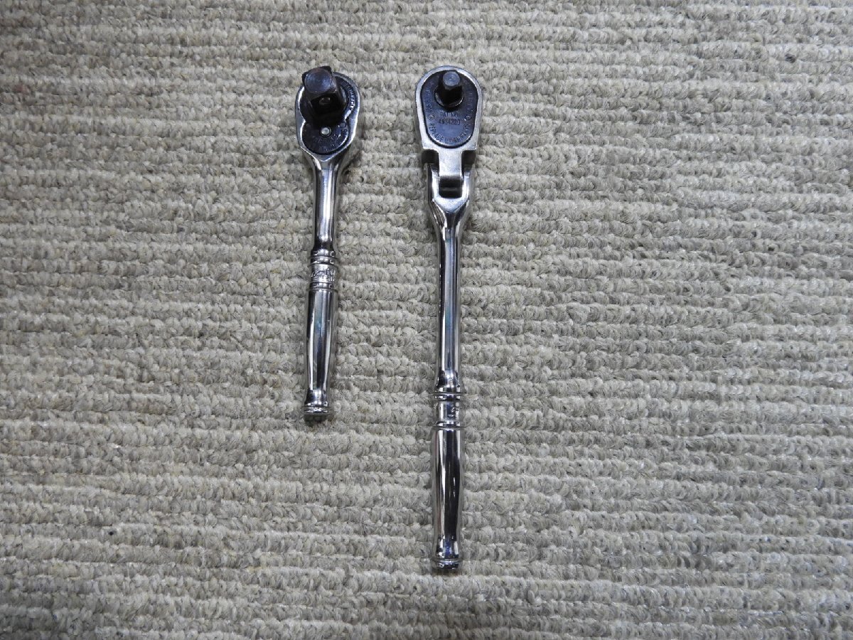 スナップオン 3/8 コンパクトラチェット FM70A 1/4 フレキシブルラチェット TM831 2点セット(7083)