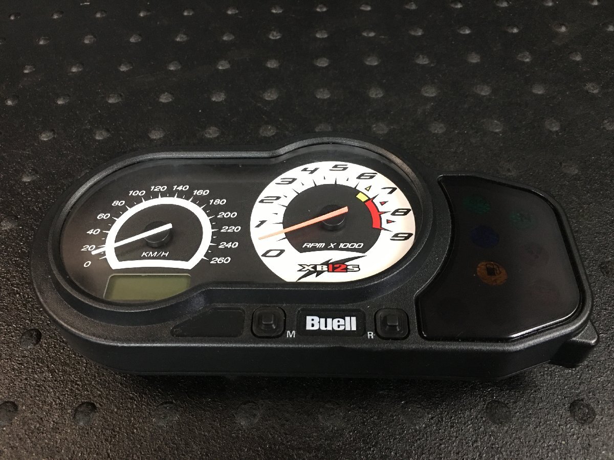 Buell ビューエル XB12Ss　実動スピードメーター 点灯OK 割れなし♪　 (検索 JX03 Lightning LONG XB9S XB9R XB12R XB12Scg 実動車両より♪