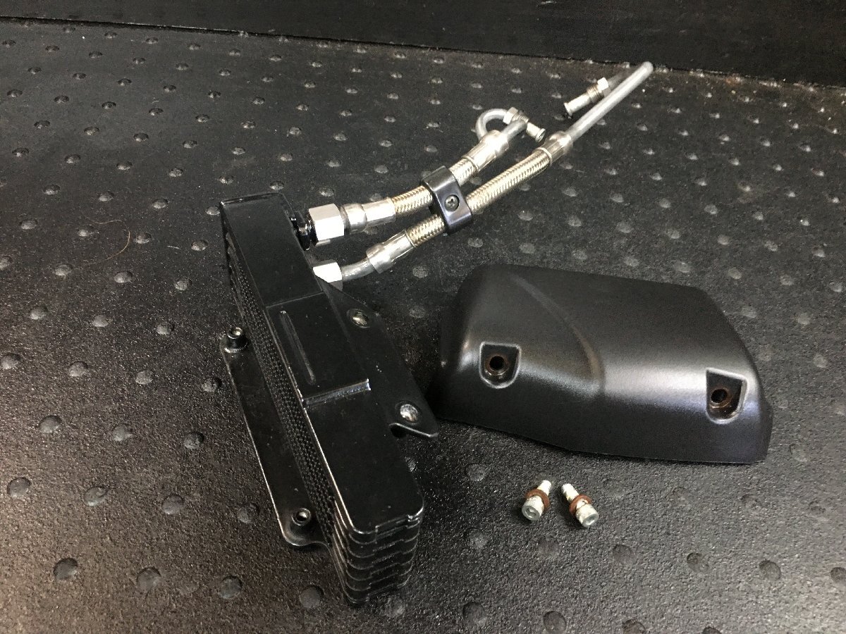 Buell ビューエル XB12Ss　純正オイルクーラー ホース カバー 良品♪ (検索 JX03 Lightning LONG XB9S XB9R XB12R XB12Scg 実動車両より♪