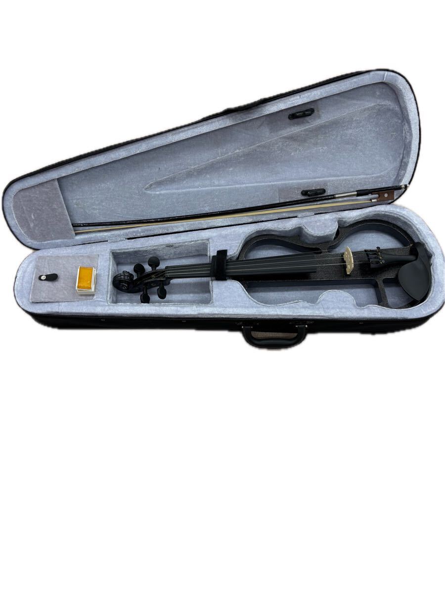1円〜スタート　エレクトリックバイオリン　4/4サイズ　サイレント機能　※現状品、通電、動作未確認