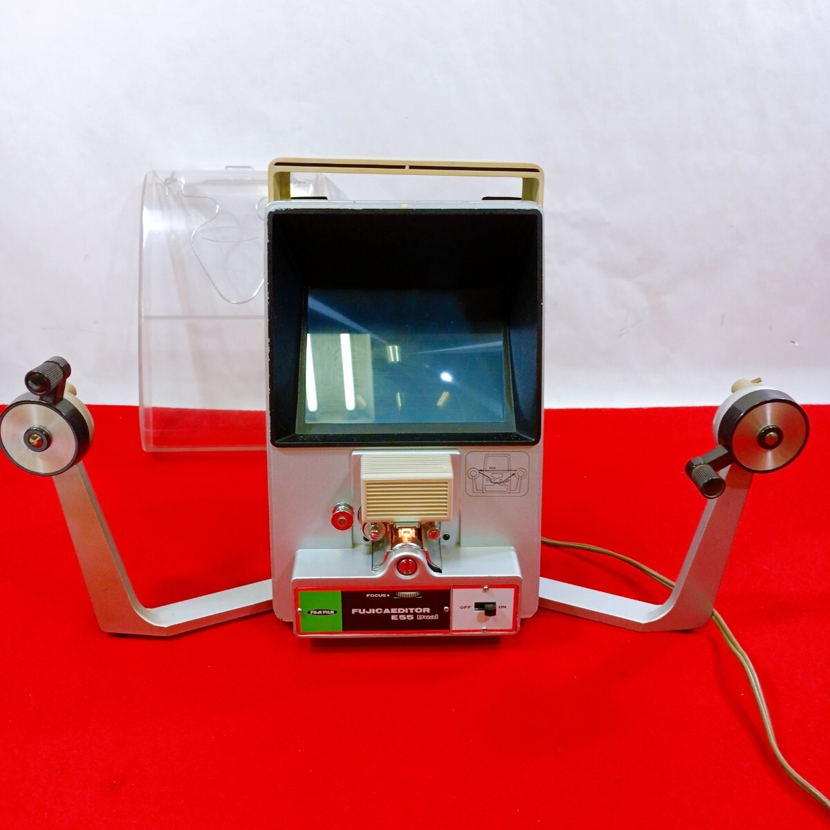 昭和レトロ FUJICA EDITOR E55 Dual フジカエディター 8ミリフィルム用ビューワー 通電確認のみ 動作未確認 取説付き