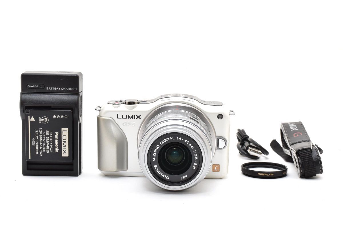 【動作好調】 Panasonic パナソニック Lumix DMC-GF5 レンズセット ミラーレス一眼カメラ #4430