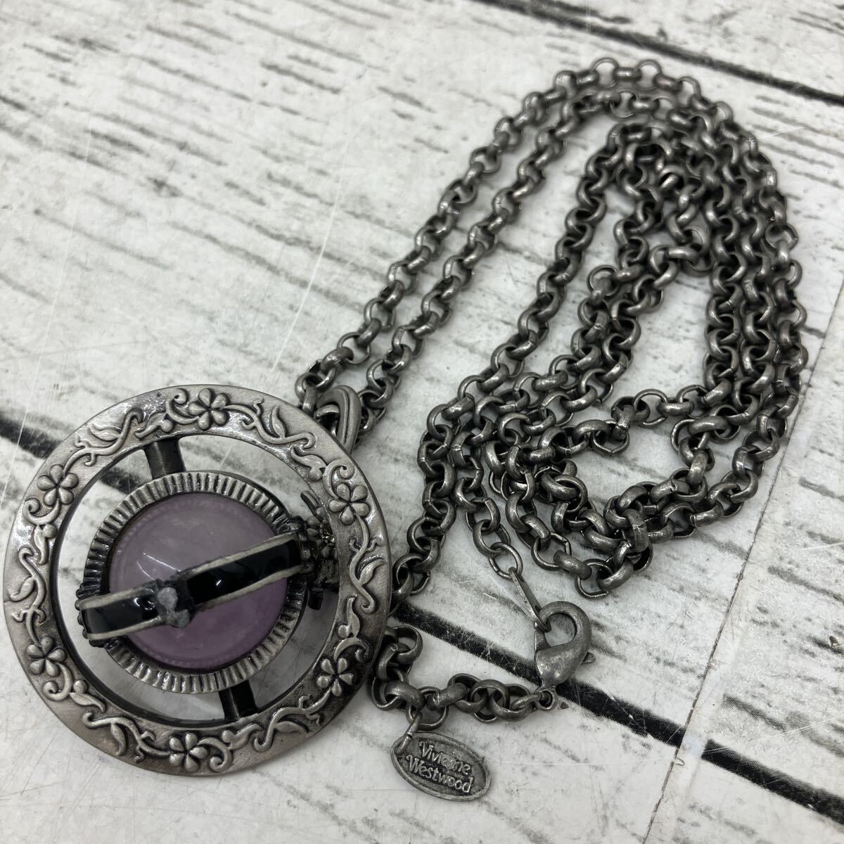 Vivienne vivinne westwoot ヴィヴィアン ウエストウッド ネックレス アンティーク ヴィンテージ シルバーカラー 切れ【ECO】