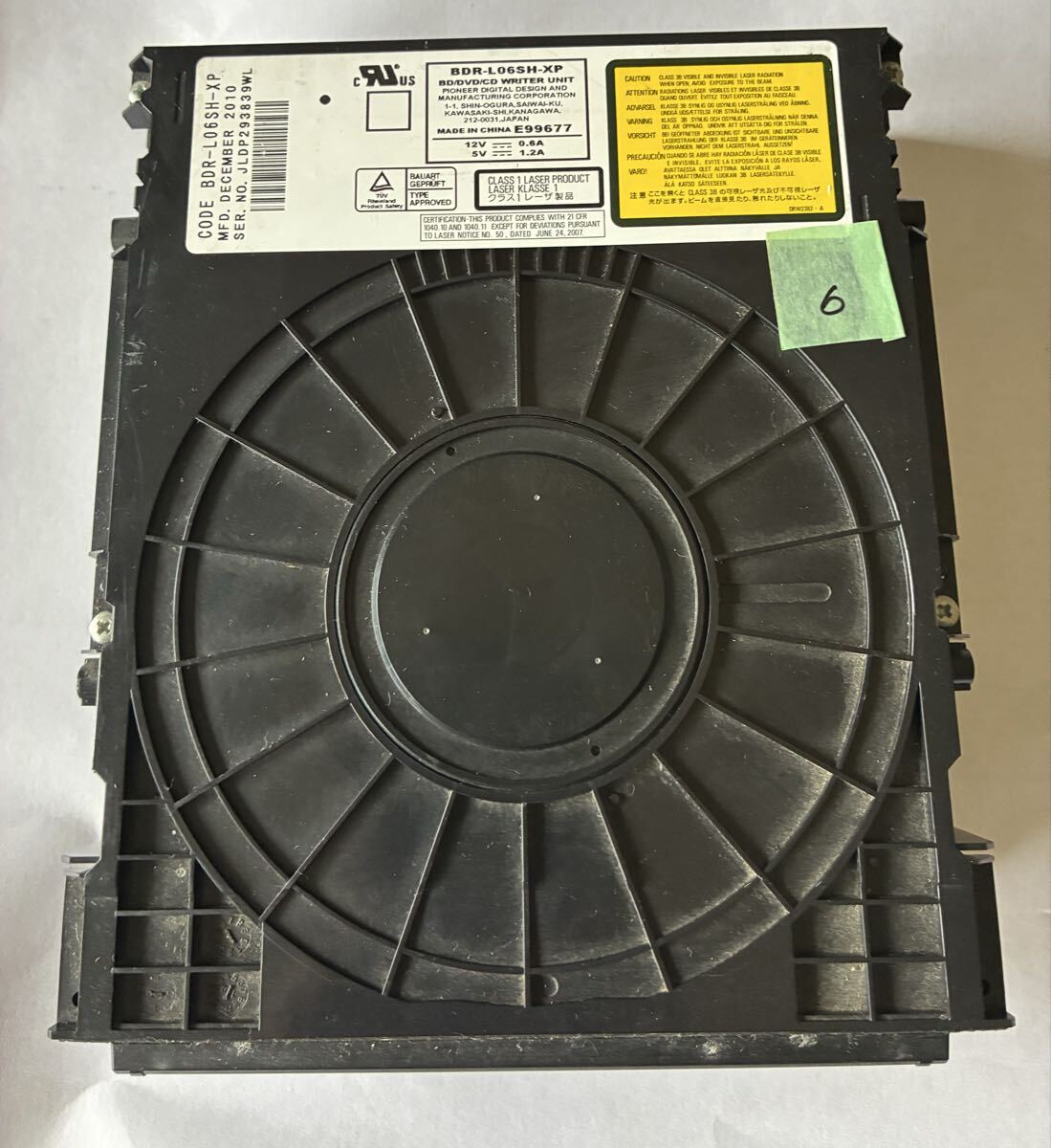 ⑥SHARP シャープ　BDR-L06SH-XP ブルーレイドライブ レコーダー