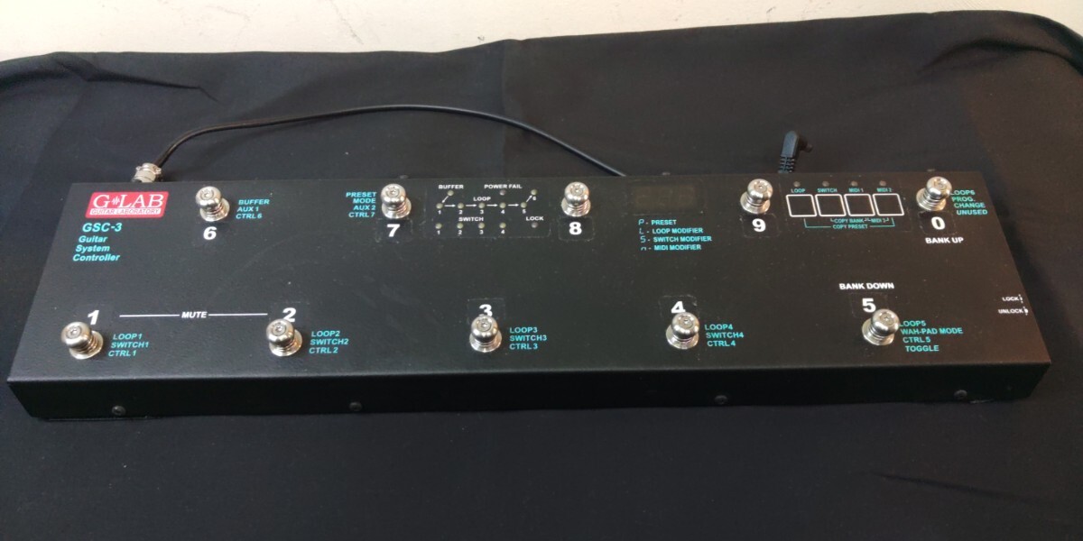 G LAB GSC-3 スイッチャー ルーティングシステム ギターシステム　コントローラー　エフェクター　エフェクターボード