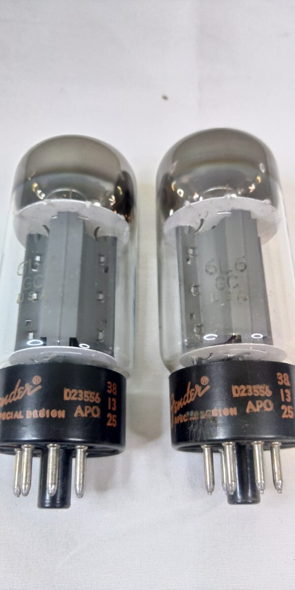 真空管 Fender純正　6L6 GC 動作確認済み　２本セット