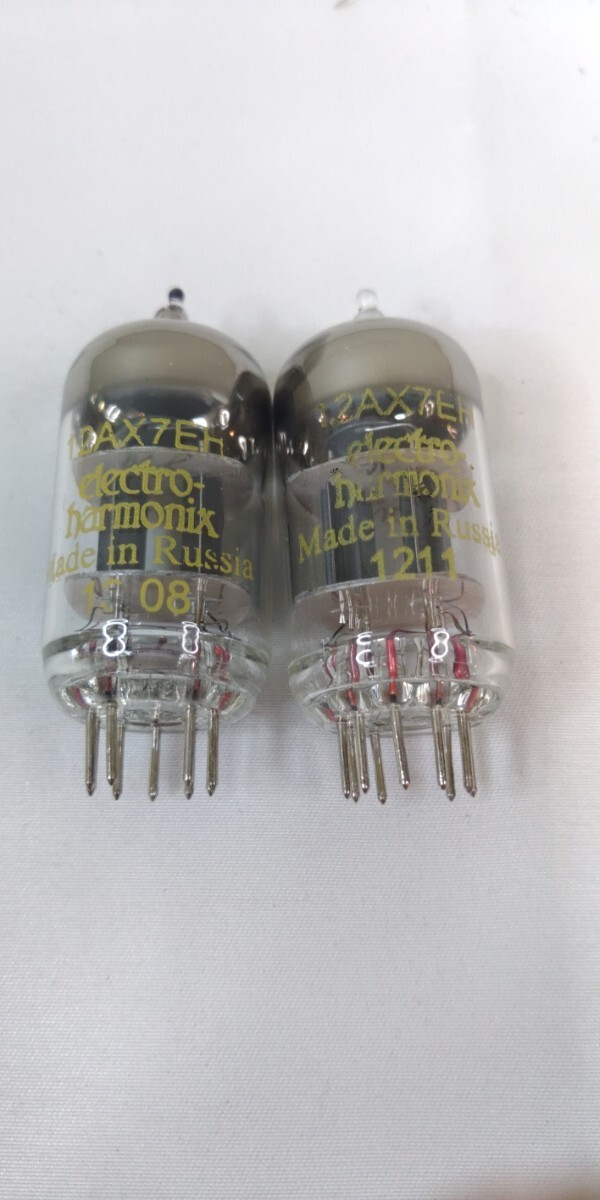 エレハモ electro-harmonix 12AX7 EH 新古品　動作確認済み　２本セット 真空管