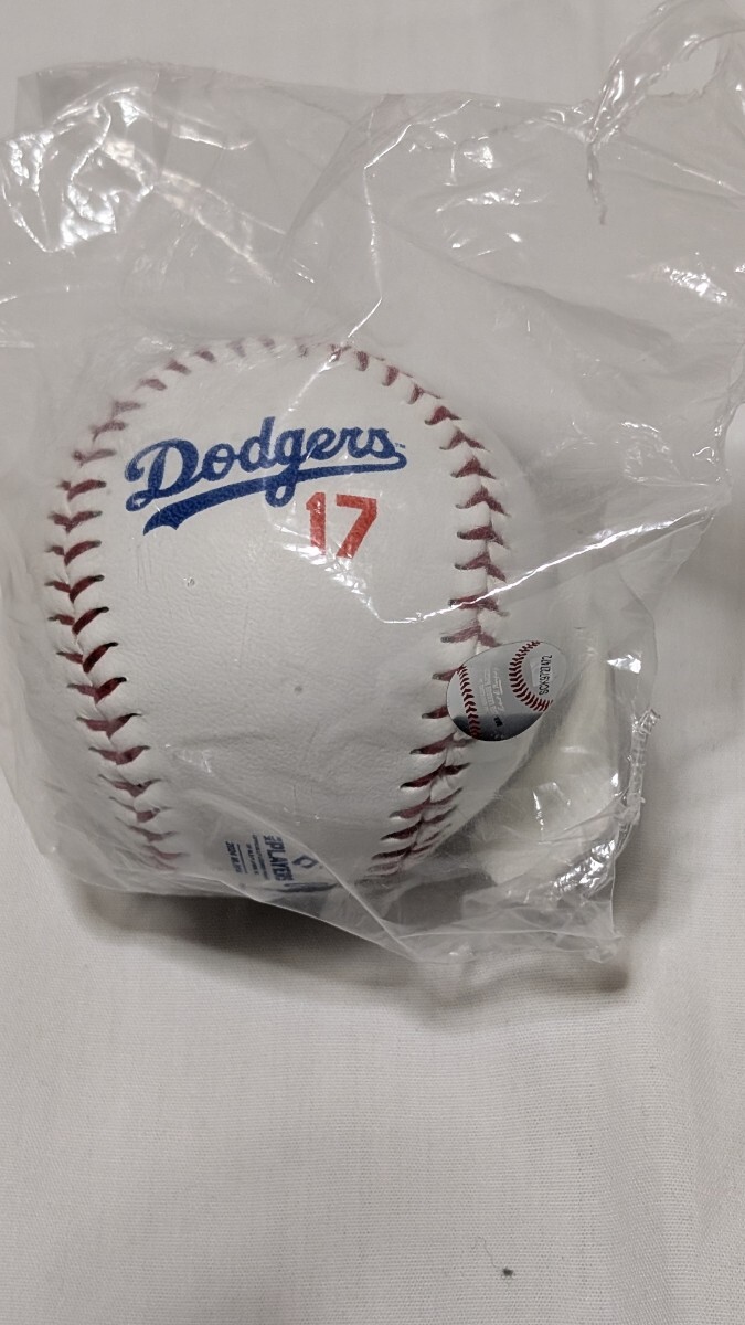 ドジャース 大谷翔平 17 野球ボール Rawlings 未開封 MLB公式 ロサンゼルス LA ロゴボール 公式Rawlings ローリングス Dodgers