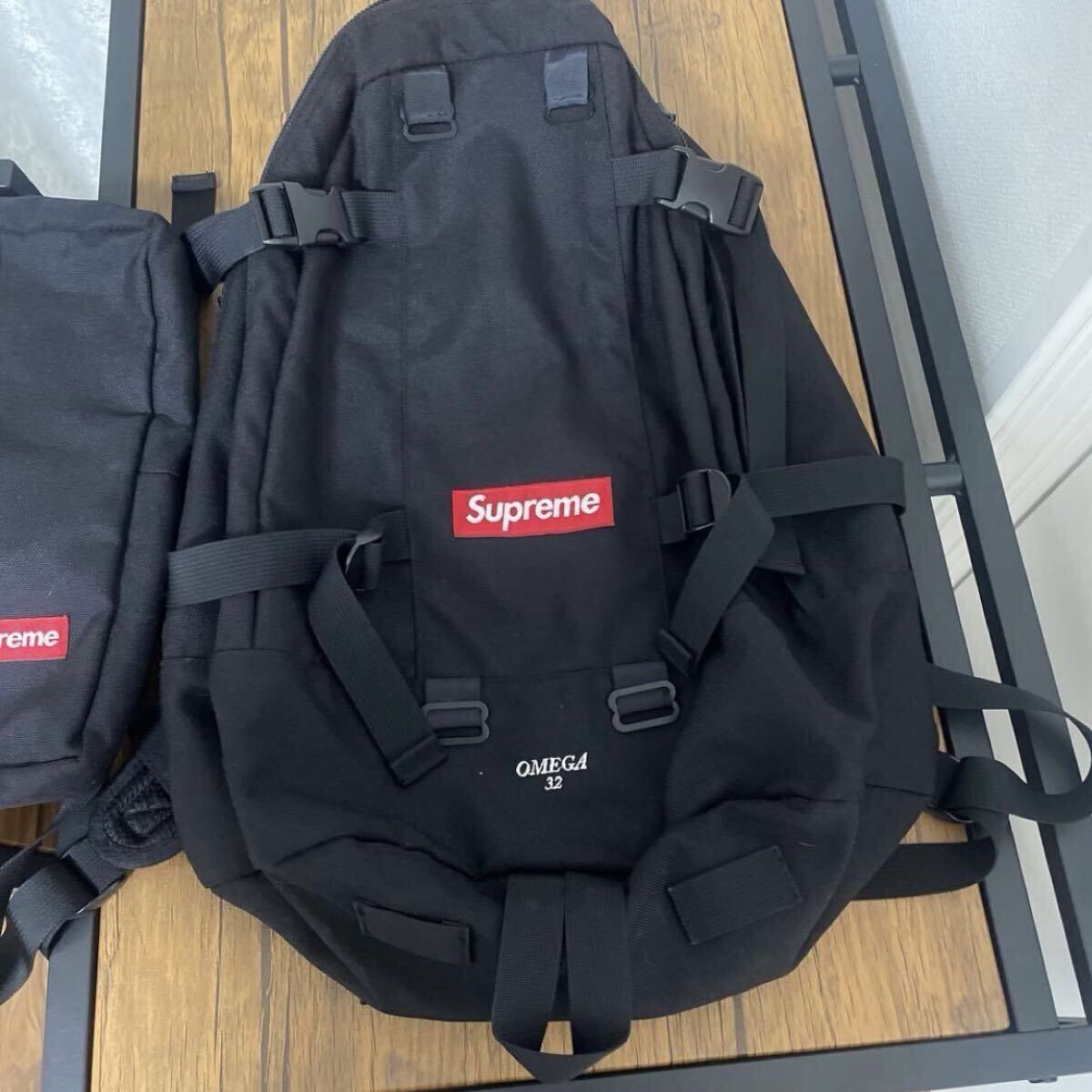 美品 Supreme 12SS CORDURAファブリック 縦 440mm 横310mm Backpack シュプリーム リュックサック バックパック ボックスロゴ 黒 ブラック