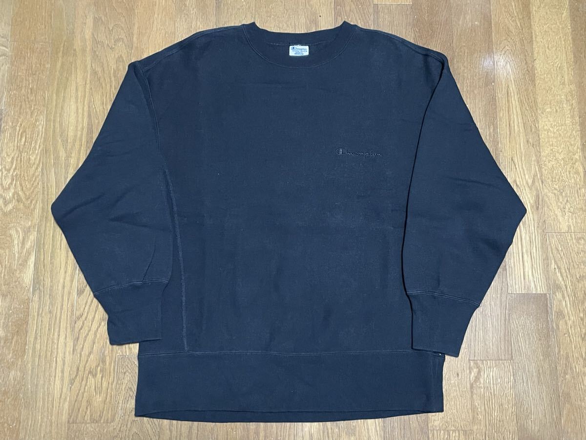 美品 EMODA Champion Reverse Weave M エモダ チャンピオン リバースウィーブ スウェット トレーナー ブラック 黒 ヴィンテージ