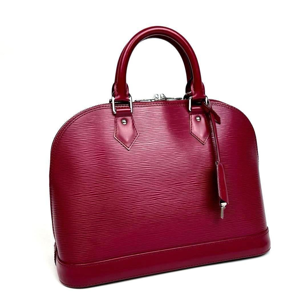 【極美品】LOUIS VUITTON ルイヴィトン エピ アルマ PM フューシャ M40490 ハンドバッグ トートバッグ クロシェット シルバー金具 レザー