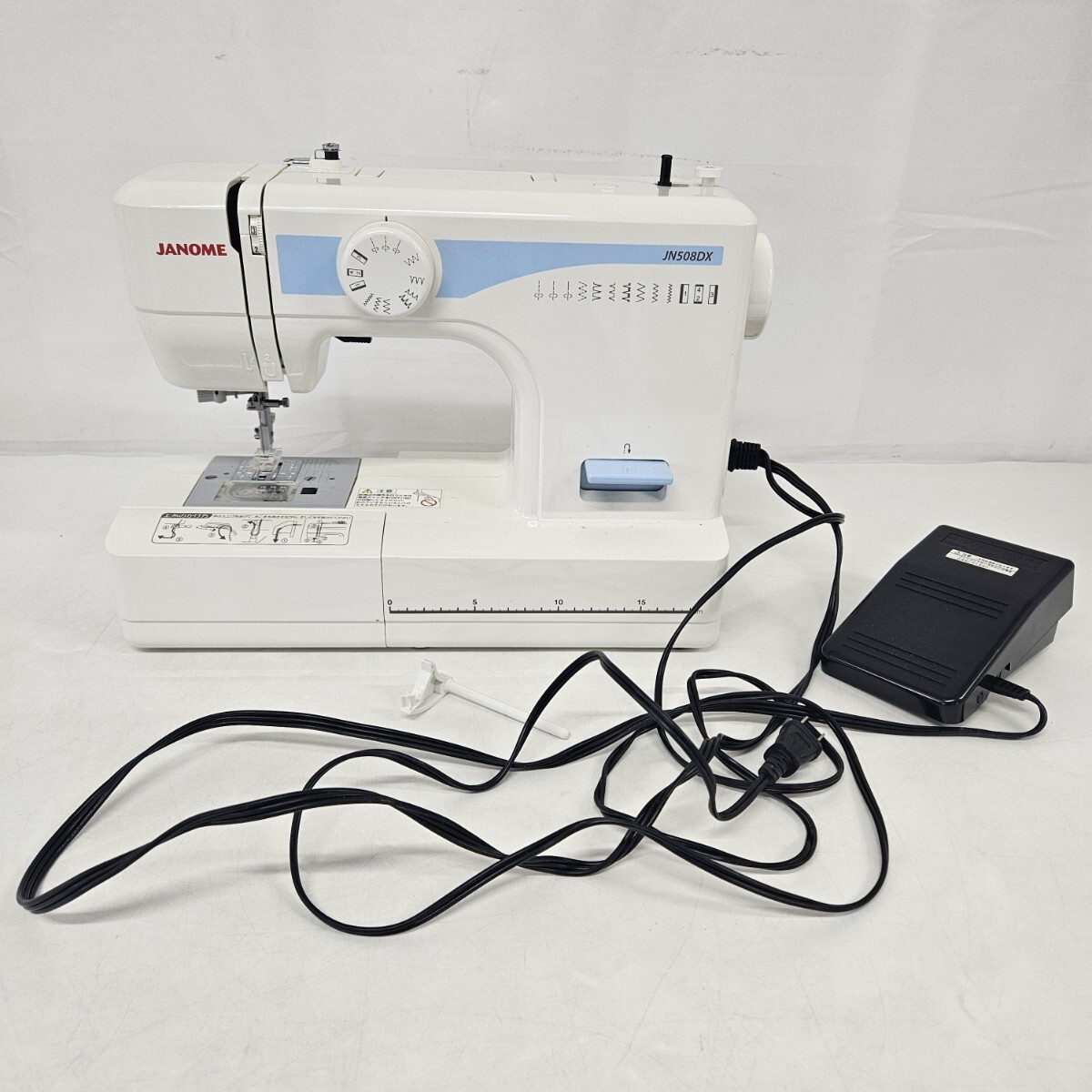 【1円スタート/ジャンク】ジャノメ ミシン JN508DX 電動ミシン JANOME THAILAND製
