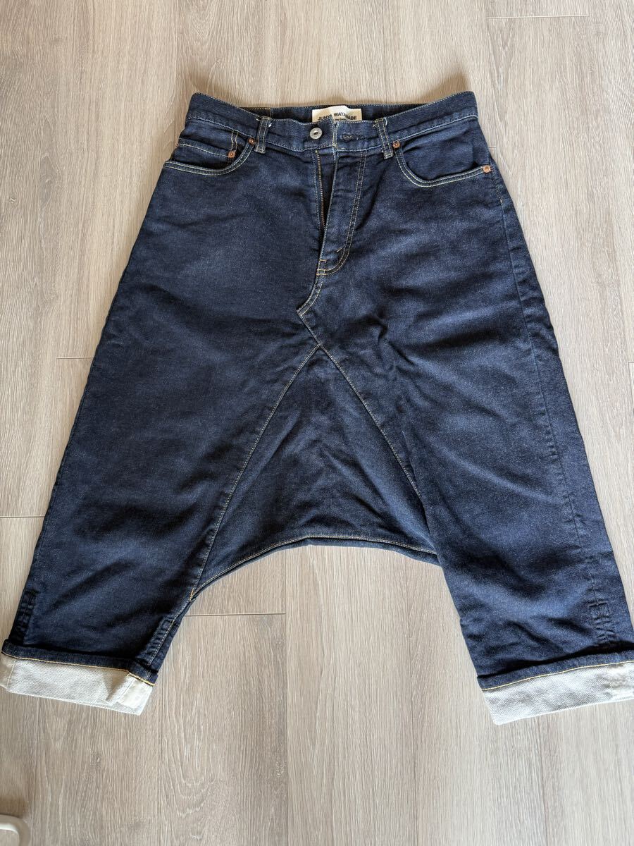 ジュンヤワタナベデニム　レア柔らかサルエルデニムパンツ試着size M