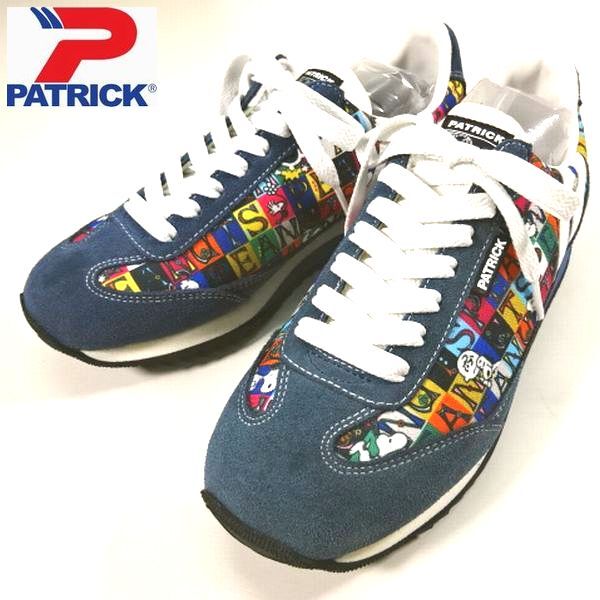 ☆新品 PATRICK パトリック 定価19800円 ローカットシューズ スニーカー 靴 37 23.5cm スヌーピー・マラソン1