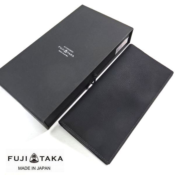 ◎新品 FUJITAKA フジタカ 定価31900円 日本製 本革レザー 長財布 黒 小銭 札 カード入れ IKETEI イケテイ 665615 メンズ 男性 紳士用