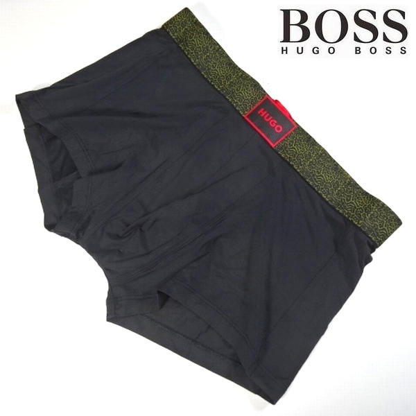 ◎新品 ヒューゴボス HUGO BOSS ロゴ ボクサーパンツ 下着 ボクサーブリーフ LL- 黒 メンズ 紳士 男性 正規品