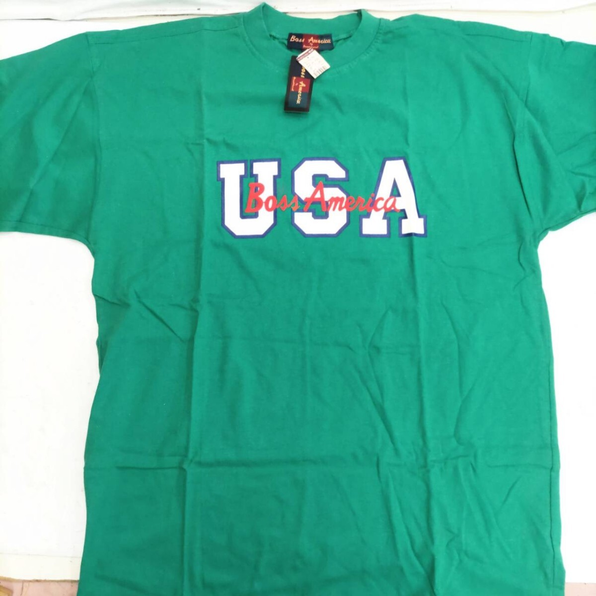タグ付き未使用 USA製 Boss America by Brookhurst 半袖 Tシャツ XL!