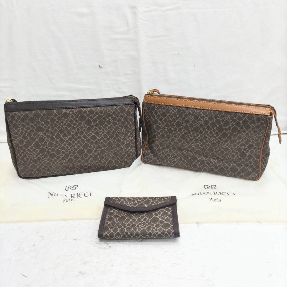 NINA RICCI ニナリッチ クラッチバッグ セカンドバッグ 二つ折り財布 まとめて！