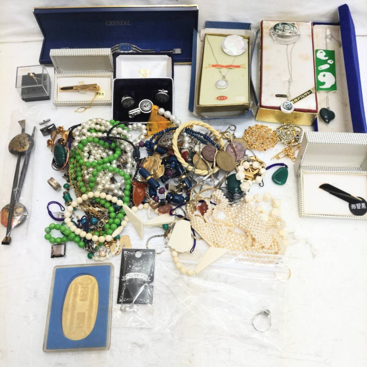 ネックレス ブローチ タイピン 他 レディース メンズ アクセサリー まとめて 大量 総重量1.28kg！