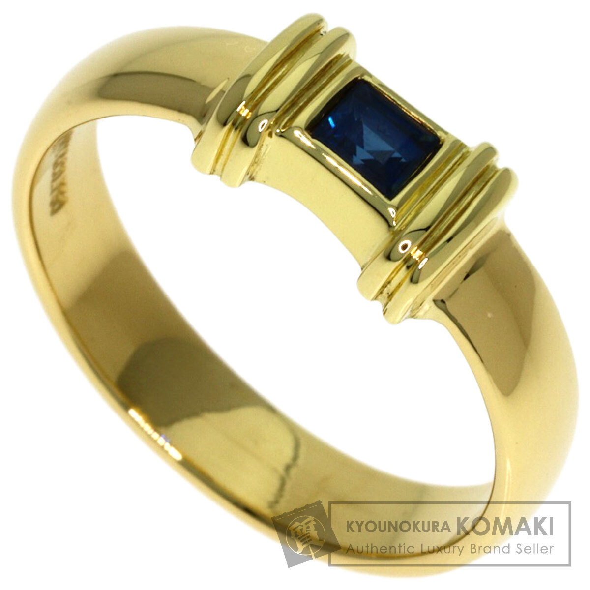 TIFFANY&Co. ティファニー スタッキング サファイア リング・指輪 K18イエローゴールド レディース 中古