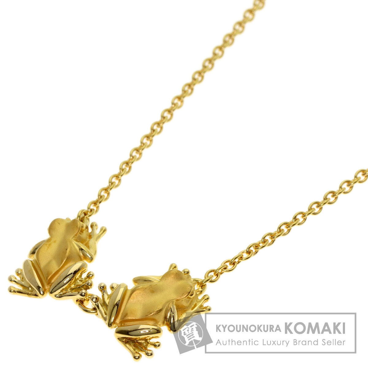 Carrera y Carrera カレライカレラ カエル ネックレス K18イエローゴールド レディース 中古