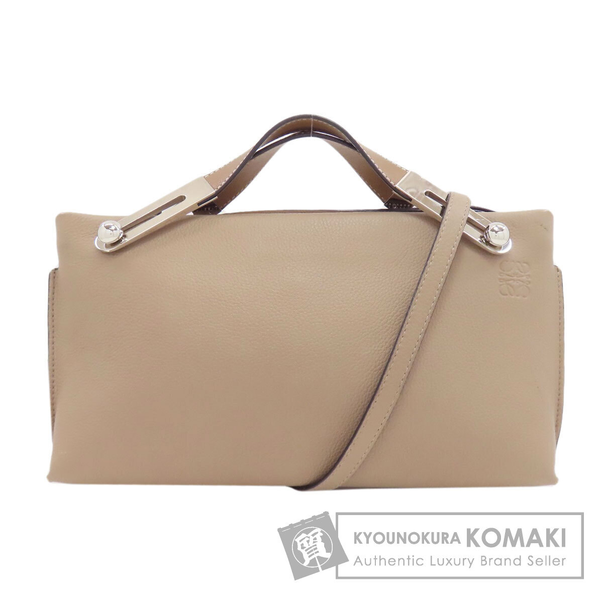 LOEWE ロエベ ミッシー スモール 2WAY ハンドバッグ レザー レディース 中古