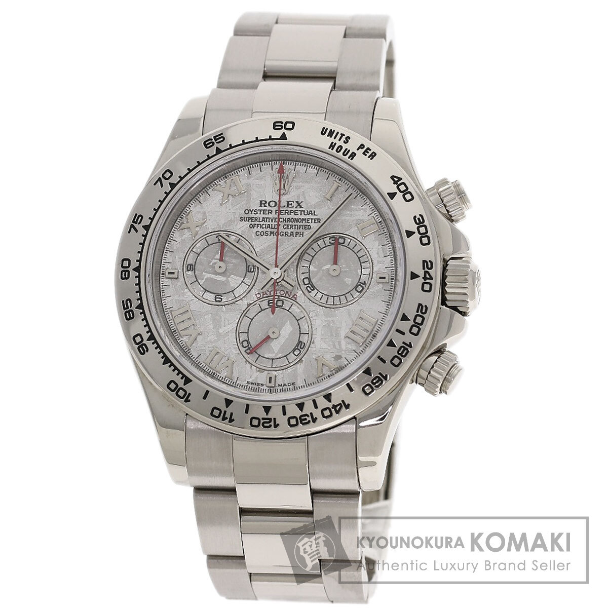 ROLEX ロレックス 116509 コスモグラフ デイトナ メテオライト 腕時計 K18ホワイトゴールド K18WG メンズ 中古