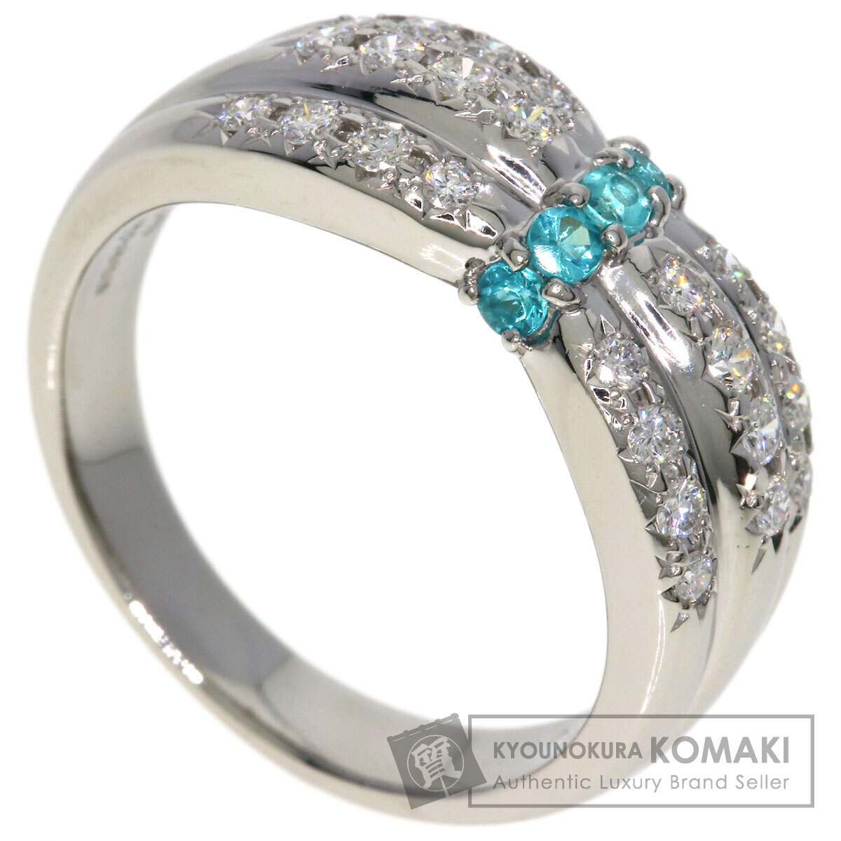 TASAKI タサキ パライバトルマリン ダイヤモンド リング・指輪 プラチナPT900 レディース 中古