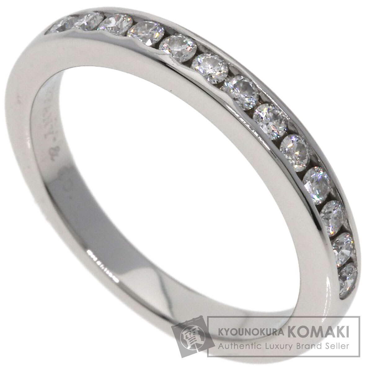 TIFFANY&Co. ティファニー ハーフエタニティ ダイヤモンド リング・指輪 プラチナPT950 レディース 中古