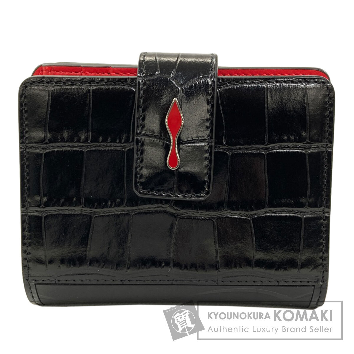 Christian Louboutin クリスチャンルブタン パロマ 二つ折り財布（小銭入れあり） レザー レディース 中古