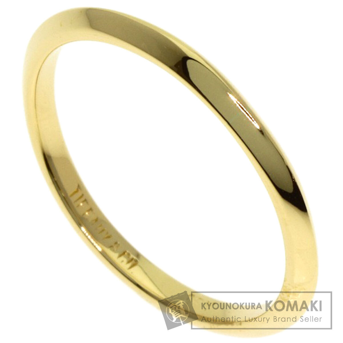 TIFFANY&Co. ティファニー ナイフエッジ リング・指輪 K18イエローゴールド レディース 中古