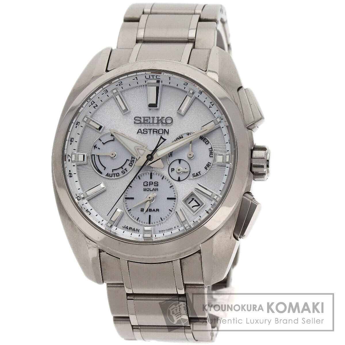 SEIKO セイコー SBXC063 5X53-0AV0 アストロン GPSソーラー 腕時計 チタニウム チタニウム メンズ 中古