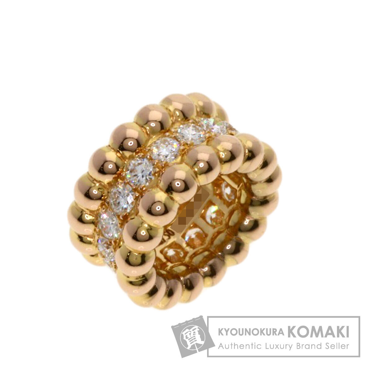 Van Cleef & Arpels ヴァンクリーフ＆アーペル ペルレ ダイヤモンド ペンダントトップ K18ピンクゴールド レディース 中古