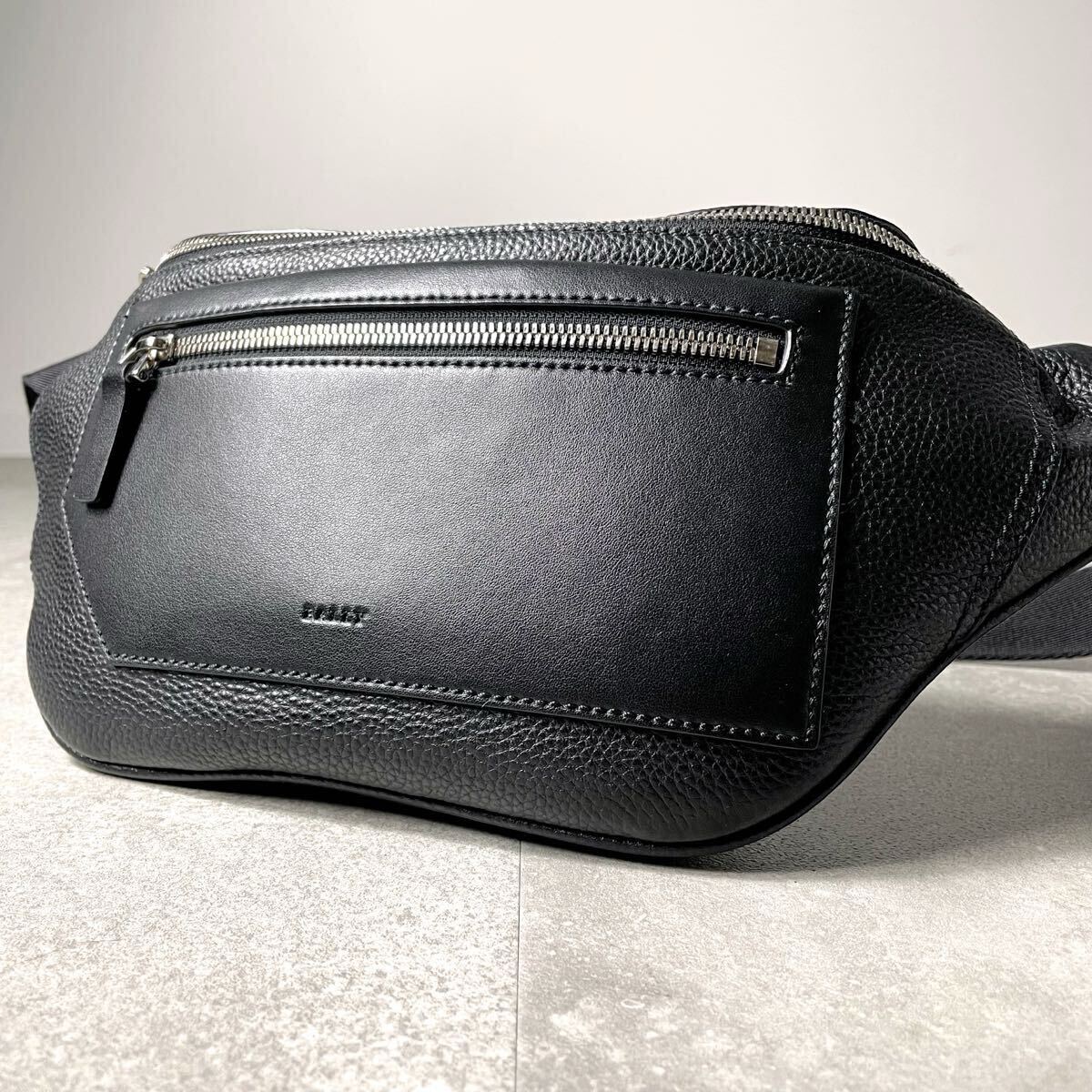 現行モデル/定価20万/極美品◎ BALLY バリー トレスポ ショルダーバッグ ボディバック サコッシュ メッセンジャー ビジネス メンズ 黒