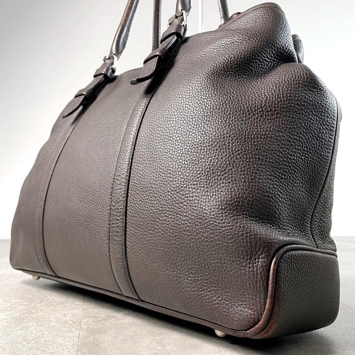 希少モデル/入手困難◎ PELLE MORBIDA ペッレモルビダ トートバッグ A4 肩掛け 自立 大容量 通勤 ビジネス　ブラウン　メンズ