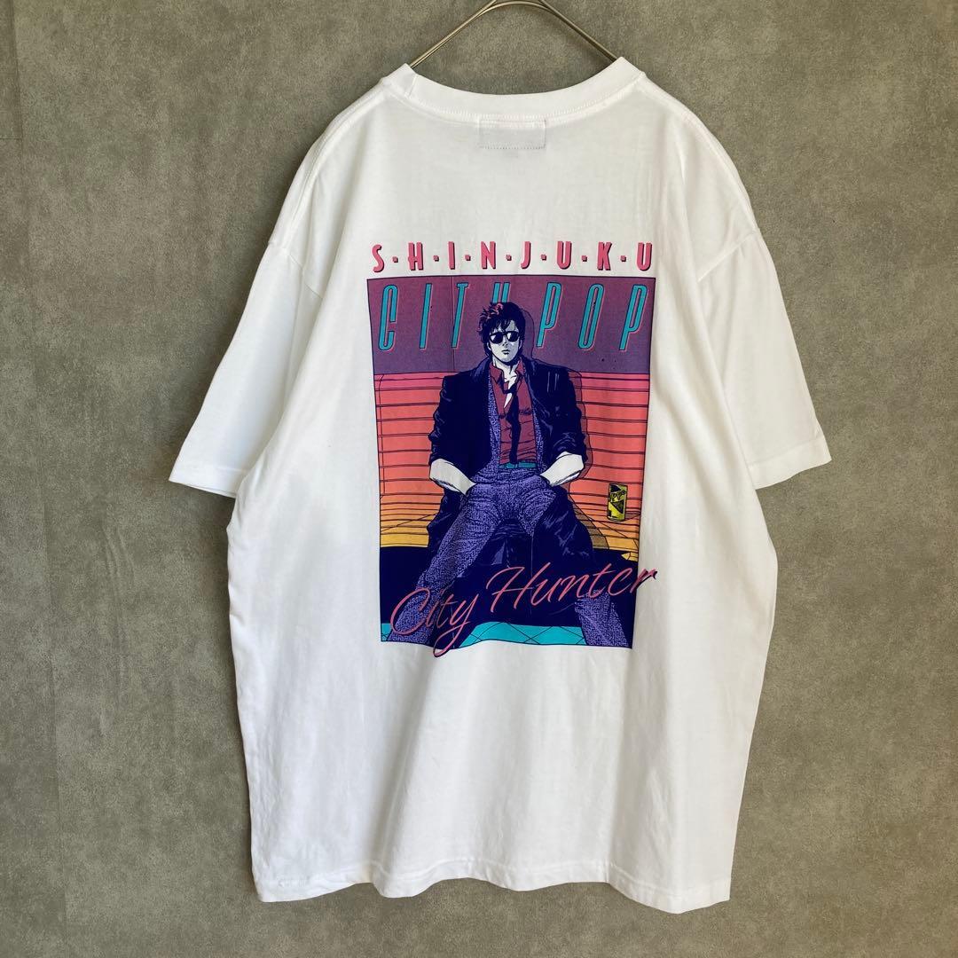 墓場画廊　City Hunter Tシャツ　半袖　ホワイト　Lサイズ
