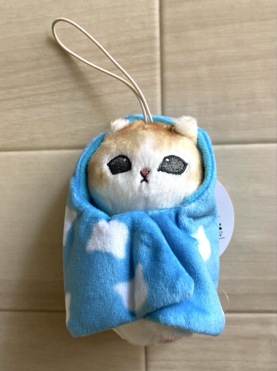 【mofusand〜包まれにゃんこマスコットぬいぐるみ】2023.12.15、タグ付き！レア！フクヤ、モフサンド