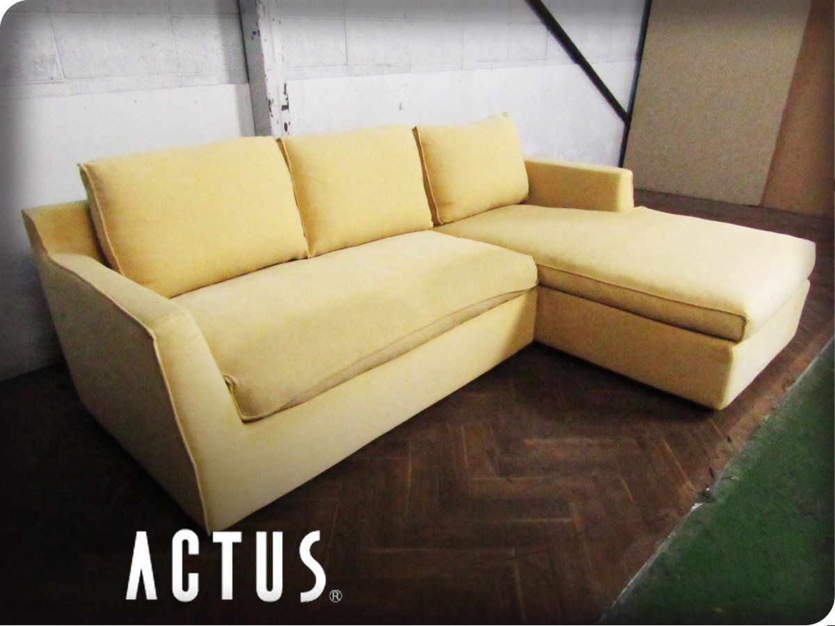 ■展示品■ACTUS/アクタス■高級■MIRA/ミラ■モダンスタイル■フェザークッション■カウチソファセット■16万■khhx2747m