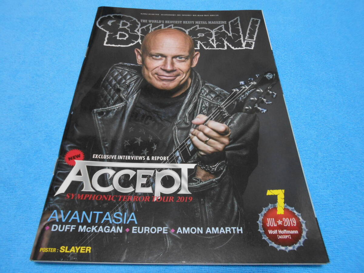 ★BURRN!★ACCEPT【2019年7月】浜田麻里 / EUROPE / FUKI / DEATH ANGEL / CONCERTO MOON / RED DRAGON CARTEL / ANTHEM / FROZEN CROWN