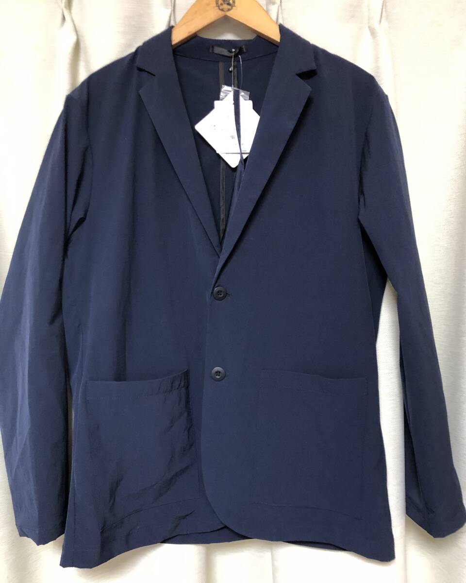 BLUE STANDARD・撥水加工 伸縮性のある薄手のジャケット レインジャケット Lサイズ 紺色・梅雨時期～これからの季節に！！