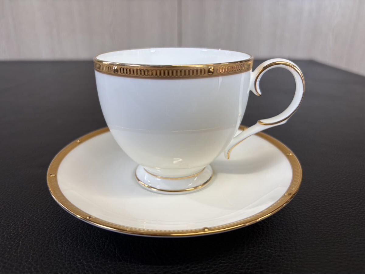 中古品☆ノリタケ ロシェルゴールド ティー・コーヒー碗皿 カップ＆ソーサー ボーンチャイナ 金彩 Noritake Rochelle Gold 1客