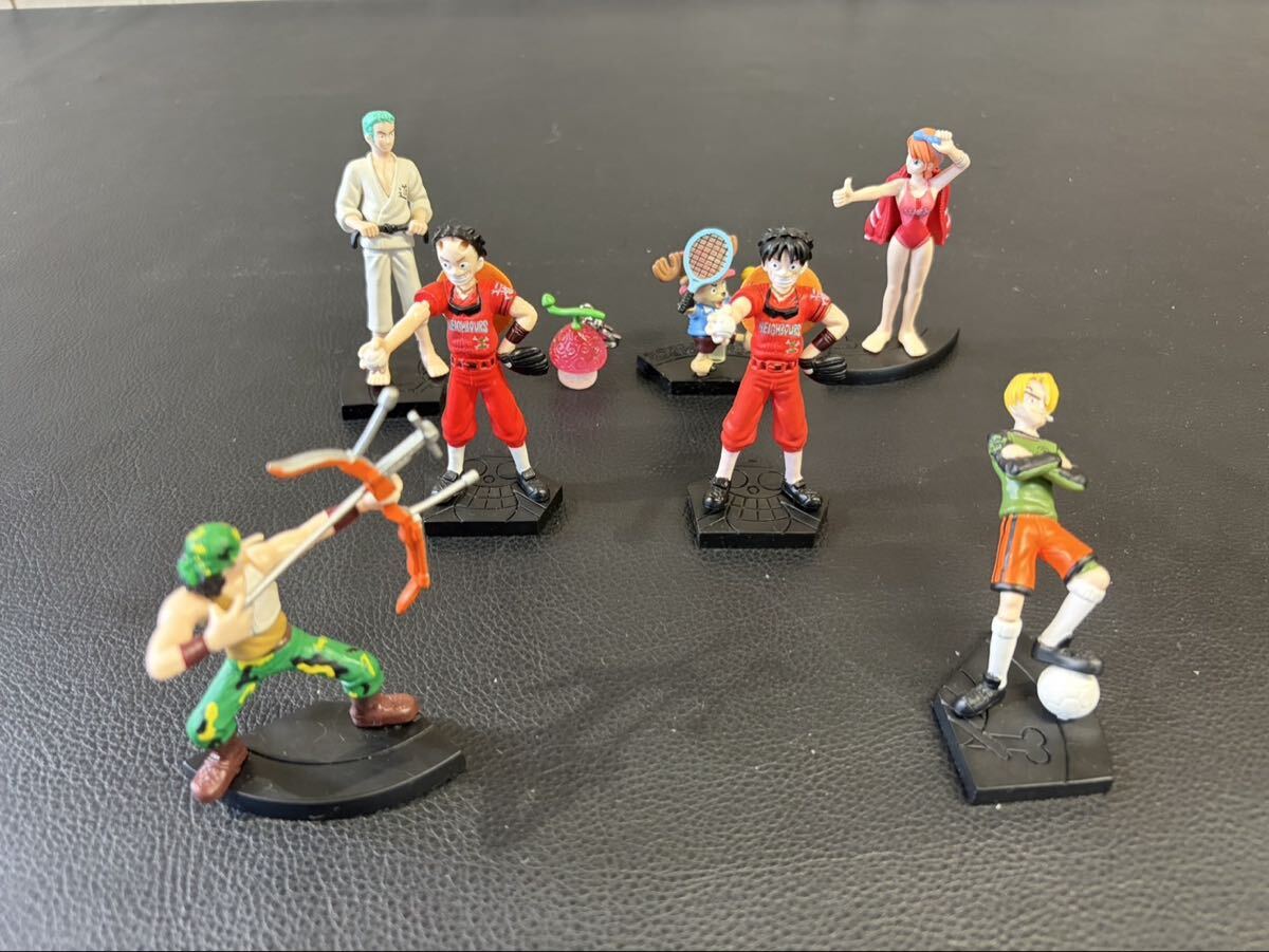 当時物☆ワンピース リアルコレクション PART4 スポーツVer. フィギュア 麦わらの一味 ルフィ ゾロ サンジ ナミ ウソップ チョッパー 6種