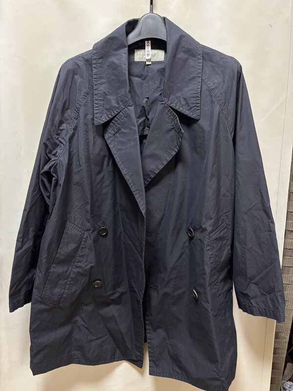 MARGARET HOWELL マーガレットハウエル 578-7112005 トレンチコート スプリングコート 薄手 サイズI ネイビー 濃紺 梅雨寒 IW605BF01MRG60