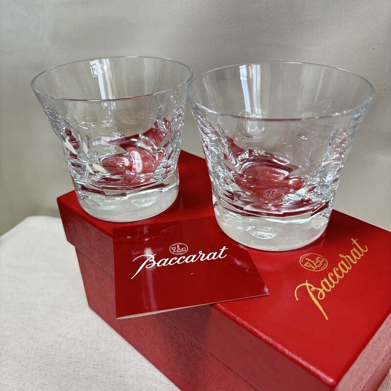 Baccarat バカラ ペアグラス ロックグラス 箱付 IW605AAZ01BCR60