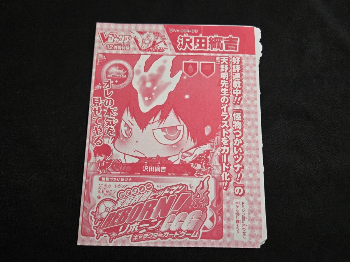希少 リボーン CCG カード 沢田綱吉 Vジャンプ付録 怪物づかいツナ 未開封